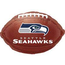 18” NFL- Seattle Seahawks football balloon
