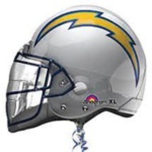 21″ NFL-LA Chargers helmet shape