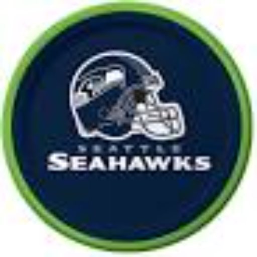 Seattle Seahawks small round paper plates