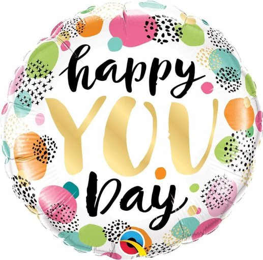 18″ Happy You Day Foil Balloons