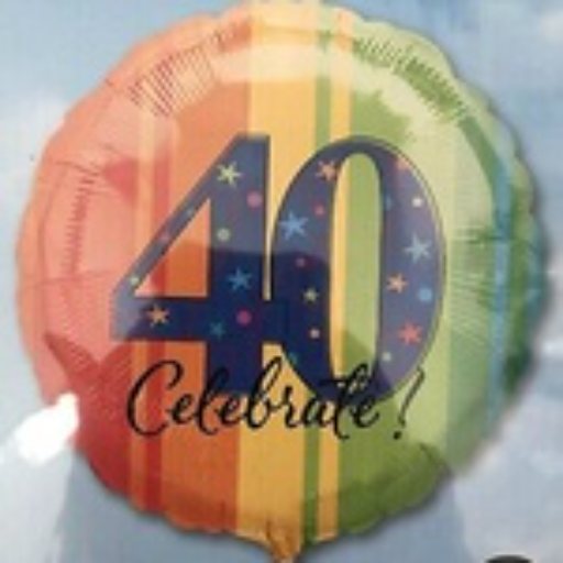 “40 celebrate ” Mylar balloon