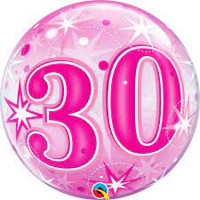 #30 Pink Bubble balloon