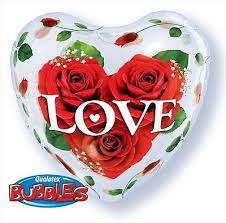 20″ Love Roses Heart shape bubble