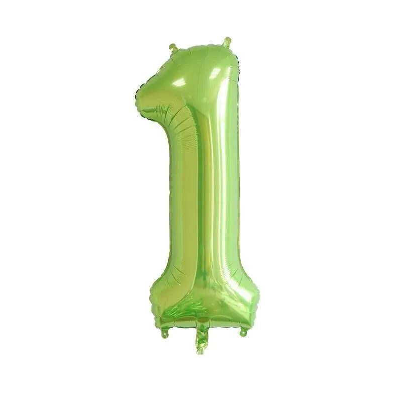 40” Green #1 super shape mylar