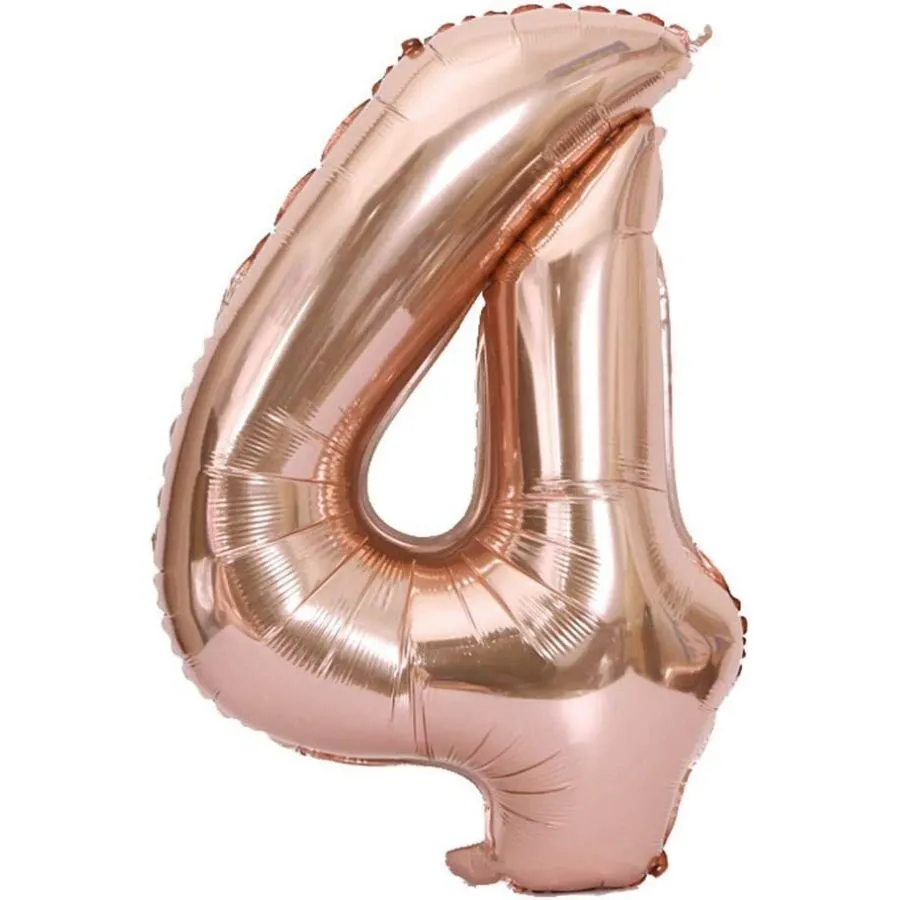 #4 Rose Gold 16” Air Filled balloon
