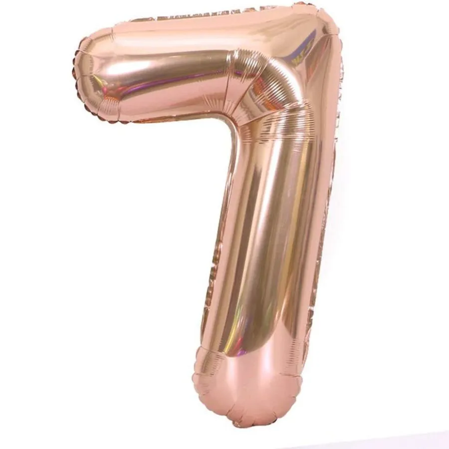 #7 Rose Gold 16”Air filled balloon