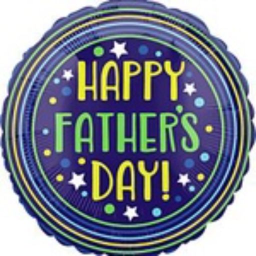 17″ Happy Father’s Day Circles Stars