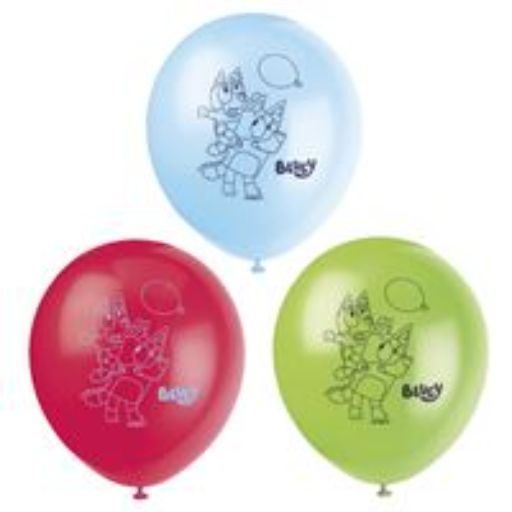 12″-Bluey  Latex Balloons 8ct