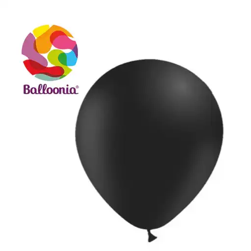 B-12” Black Latex Balloons  p41  100ct