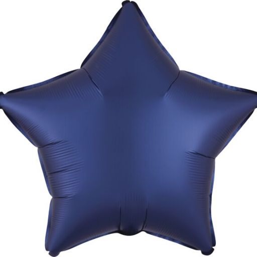 18” SATIN  NAVY BLUE STAR BALLOON