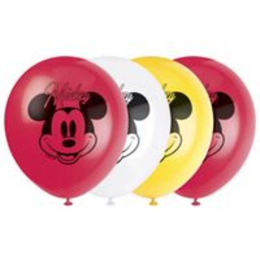 12” Disney Mickey Mouse Latex Balloons  8ct