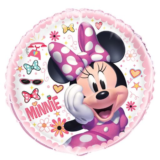 18″Disney Iconic Minnie Mouse Round Foil Balloon