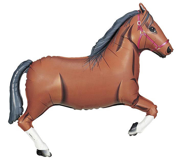 43″BROWN HORSE SHAPE BALLOON