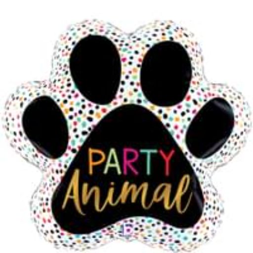 31″ PARTY ANIMAL PAW  SHAPE BALLOON